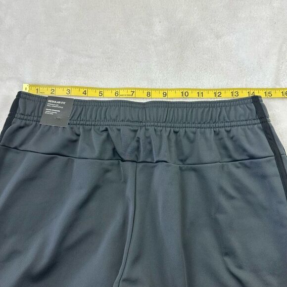 Adidas Men's Size M Tri Stripe Track Pants Gray Black Sporty Gym Sweatpants New - Picture 9 of 11